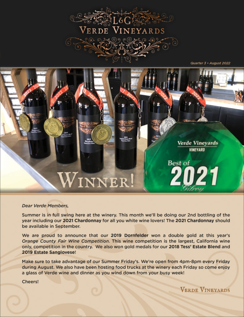 Q3 - August 2022 Newsletter